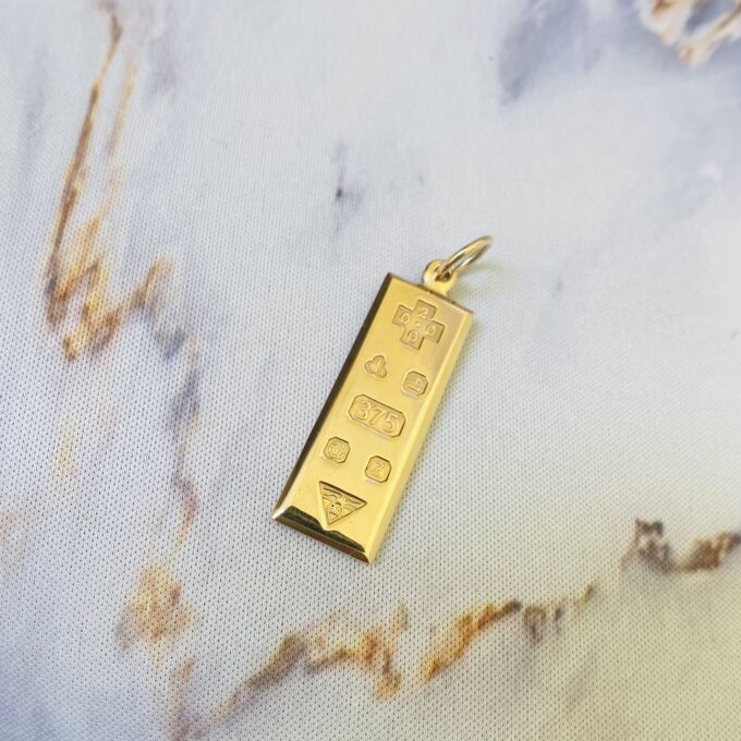 Millenium Ingot Pendant in 9ct Gold