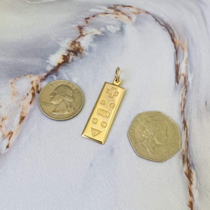 Millenium Ingot Pendant in 9ct Gold
