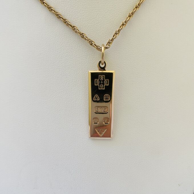 Millenium Ingot Pendant in 9ct Gold