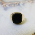 Bloodstone Signet Ring in 9ct Gold