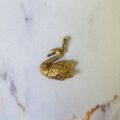 Swan Charm Pendant in 9ct Gold