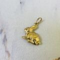 Rabbit Charm Pendant in 9ct Gold