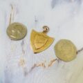 Edwardian “Yours” Shield Pendant in 9ct Rose Gold