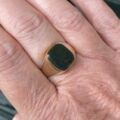 Bloodstone Signet Ring in 9ct Gold