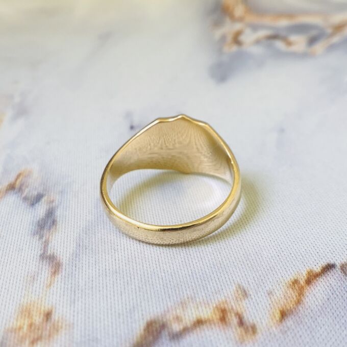 Shield Signet Ring in 9ct Gold