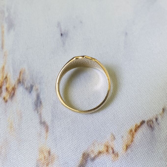 Shield Signet Ring in 9ct Gold