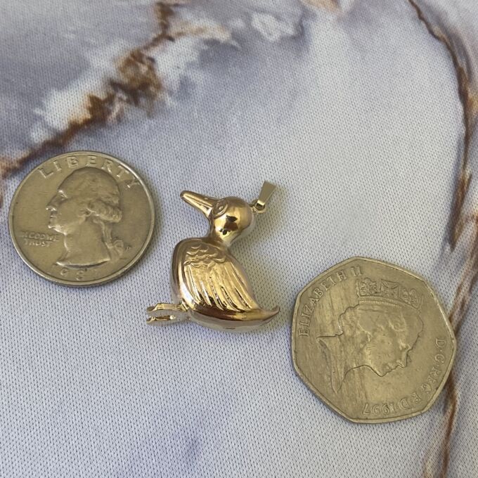 Duck Pendant in 9ct Gold