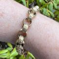 Ornate Rollerball Belcher Bracelet in 9ct Gold