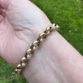 Ornate Rollerball Belcher Bracelet in 9ct Gold
