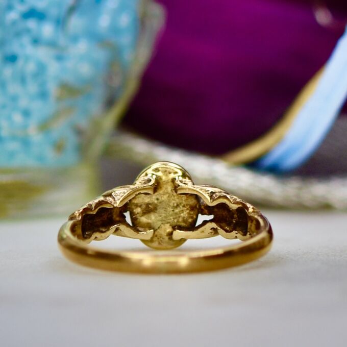 Goldstone Solitaire Ring in 9ct Gold
