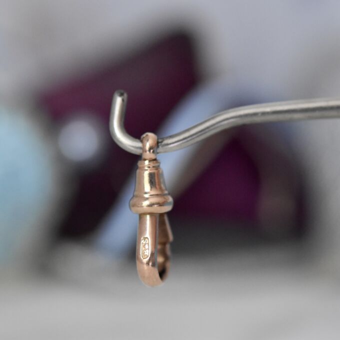 Antique Dog Clip in 9ct Rose Gold