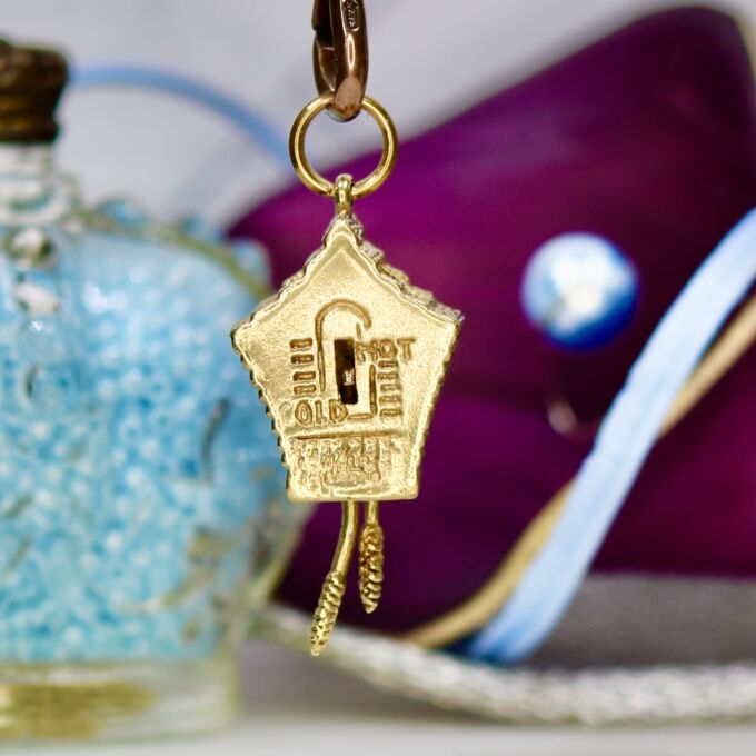 Cuckoo Clock Pendant in 9ct Gold