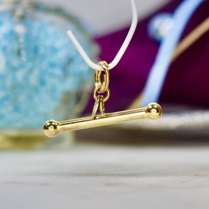 Simple T Bar in 9ct Gold