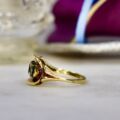 Three Stone Synthetic Spinel Ring in 14ct Gold
