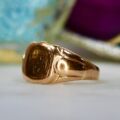 Antique Shield Signet Ring in 9ct Rose Gold