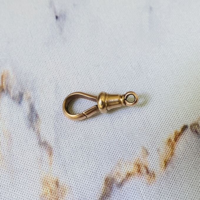 Antique Dog Clip in 9ct Rose Gold