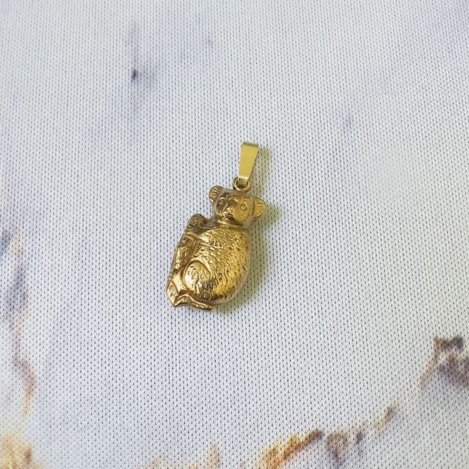 Koala Bear Charm Pendant in 9ct Gold