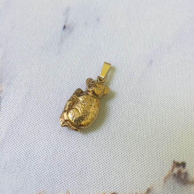 Koala Bear Charm Pendant in 9ct Gold