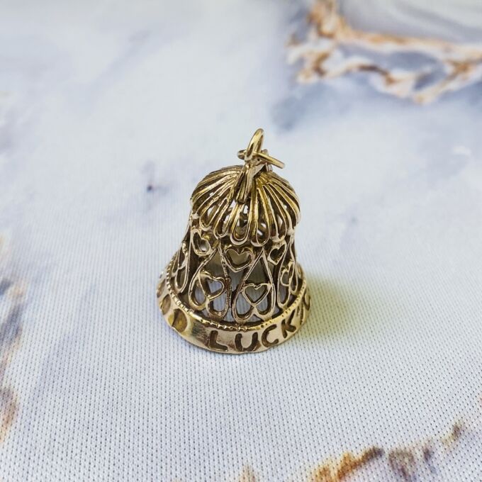 Good Luck Bell in 9ct Gold