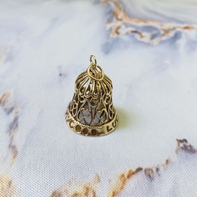 Good Luck Bell in 9ct Gold