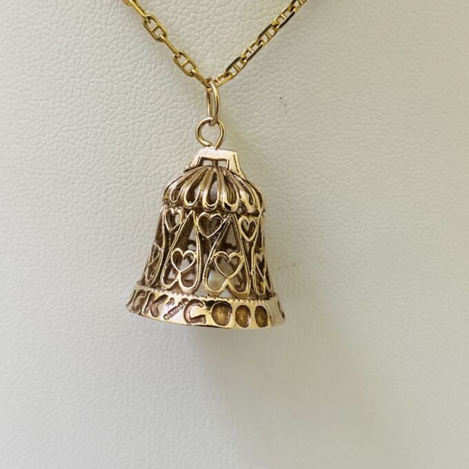 Good Luck Bell in 9ct Gold