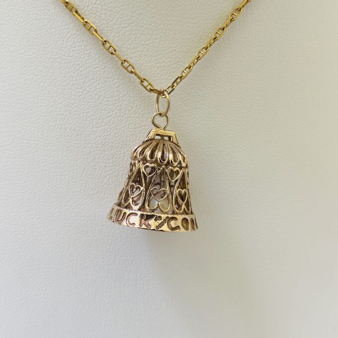 Good Luck Bell in 9ct Gold