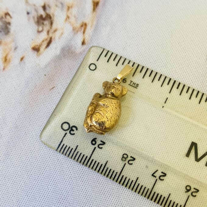 Koala Bear Charm Pendant in 9ct Gold
