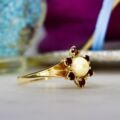 Pearl and Garnet Ring in 9ct Gold