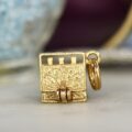 Vintage Cash Register Charm Pendant in 9ct Gold
