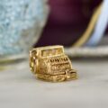 Vintage Cash Register Charm Pendant in 9ct Gold