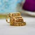 Vintage Cash Register Charm Pendant in 9ct Gold