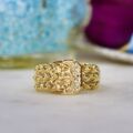 Buckle & Keeper Ring in 9ct Gold