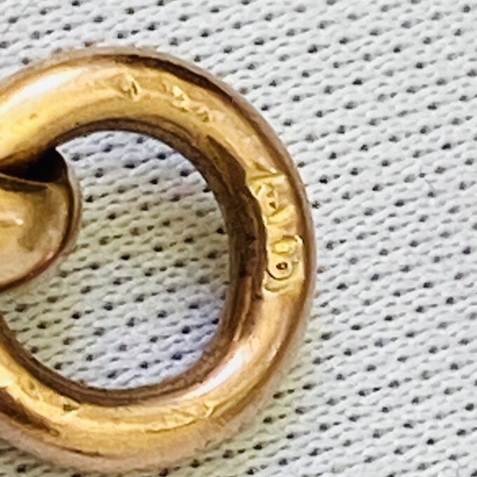 Antique Dog Clip in 9ct Rose Gold