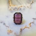Huge Purple Dress Ring in 9ct Gold
