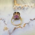 Huge Purple Dress Ring in 9ct Gold