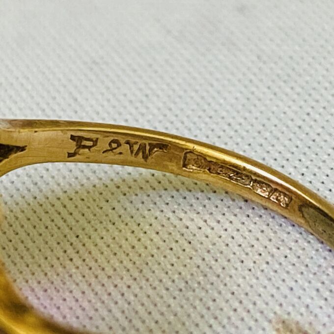 Huge Purple Dress Ring in 9ct Gold