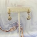 Glitter Ball Drop Earrings in 9ct Gold