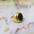 Statement Onyx Signet Ring in 9ct Gold