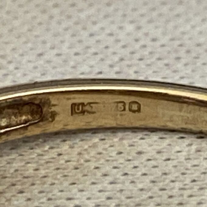 Synthetic Pink Sapphire and Diamond Ring in 9ct Gold