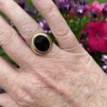 Statement Onyx Signet Ring in 9ct Gold