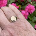 Sun Ray Signet Ring in 9ct Gold