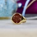 Reserved – Carnelian Centurion Signet Ring in 9ct Gold