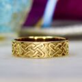 Celtic Knot Band Ring in 9ct Gold