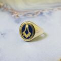 Masonic Swivel Ring in 9ct Gold