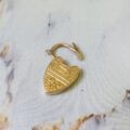 Edwardian Engraved Padlock in 9ct Gold