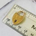 Edwardian Engraved Padlock in 9ct Gold