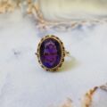 Amethyst Solitaire Ring in 9ct Gold