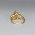 Unusual Citrine Kite Ring in 10k Gold