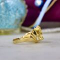 Pear Citrine Ring in 10k Gold