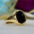 Onyx Signet Ring in 9ct Gold